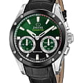 Jaguar Jaguar Connected J958/2  J958/2 кварцевые мужские часы зеленый циферблат, браслет кожаный — вид спереди