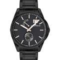 Jacques Lemans Jacques Lemans Derby 1-2199V  1-2199V кварцевые мужские часы  черный циферблат, браслет нержавеющая сталь с pvd-покрытием — вид спереди