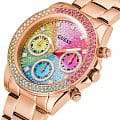 Guess Guess Sol GW0483L3,  сша женские часы на браслете нержавеющая сталь с ip-покрытием боковой вид