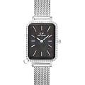 Daniel Wellington Daniel Wellington Quadro Crystal Zodiac Sterling DW00100747  DW00100747 кварцевые женские часы черный циферблат, браслет нержавеющая сталь — вид спереди