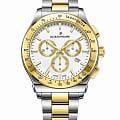 Jacques Philippe Jacques Philippe Classicus JPQGC707328  JPQGC707328 кварцевые мужские часы белый циферблат, браслет нержавеющая сталь с ip-покрытием — вид спереди