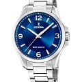 Festina Festina Solar F20656/2  F20656/2 кварцевые мужские часы  синий циферблат, браслет нержавеющая сталь — вид спереди