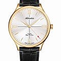 Adriatica Adriatica Super De Luxe A1230.1263MXL  A1230.1263MXL механические мужские часы  серебристый циферблат, браслет кожаный — вид спереди