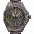 Aviator Aviator Airacobra V.1.37.7.305.5  V.1.37.7.305.5 кварцевые мужские часы серый циферблат, браслет нержавеющая сталь с pvd-покрытием — вид спереди