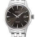 Seiko Seiko Presage SRPE17J1  SRPE17J1 механические мужские часы черный циферблат, браслет нержавеющая сталь — вид спереди