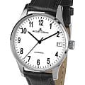 Jacques Lemans Jacques Lemans London 1-2074C  1-2074C механические женские часы белый циферблат, браслет кожаный — вид спереди