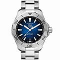TAG Heuer TAG Heuer Aquaracer Professional 200 WBP2111.BA0627  WBP2111.BA0627 механические мужские часы синий циферблат, браслет нержавеющая сталь — вид спереди