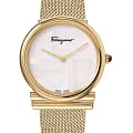 Salvatore Ferragamo Salvatore Ferragamo SFIY00719  SFIY00719 кварцевые женские часы  перламутровый циферблат, браслет сталь с ip покрытием — вид спереди