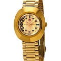 Rado Rado The Original R12416463 Automatic R12416463 механические женские часы золотой циферблат, браслет нержавеющая сталь с pvd-покрытием — вид спереди