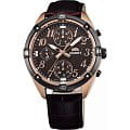 Orient Orient UY04004T (FUY04004T)  FUY04004T  женские часы коричневый циферблат, браслет кожа + текстиль — вид спереди