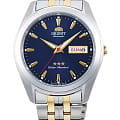 Orient Orient RA-AB0029L19  RA-AB0029L механические мужские часы синий циферблат, браслет нержавеющая сталь — вид спереди