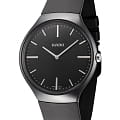 Rado Rado True Thinline R27741156  R27741156 кварцевые мужские часы черный циферблат, браслет силикон — вид спереди