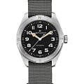 Hamilton Hamilton Khaki Field Expedition Auto H70315930  H70315930 механические мужские часы  черный циферблат, браслет тканевый — вид спереди