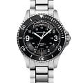 Hamilton Hamilton Scuba Auto H64515133  H64515133 механические мужские часы черный циферблат, браслет нержавеющая сталь — вид спереди