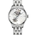 Hamilton Hamilton Jazzmaster Open Heart Auto H32115192  H32115192 механические женские часы перламутровый циферблат, браслет нержавеющая сталь — вид спереди