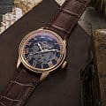 Earnshaw Earnshaw Longitude ES-8808-02,  англия мужские часы на браслете кожаный боковой вид