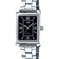 Casio Casio LTP-1234DD-1A  LTP-1234DD-1A кварцевые женские часы черный циферблат, браслет нержавеющая сталь — вид спереди