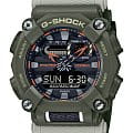 Casio Casio G-Shock GA-900HC-3A GA GA-900HC-3A электронные мужские часы черный циферблат, браслет пластик — вид спереди