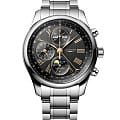 Longines Longines Master Collection L2.773.4.61.6  L27734616 механические мужские часы  антрацитовый циферблат, браслет нержавеющая сталь — вид спереди