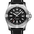 Breitling Breitling Avenger Automatic 43 A17318101B1X1  A17318101B1X1 механические мужские часы черный циферблат, браслет кожа + текстиль — вид спереди