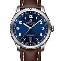 Breitling Breitling Aviator 8 Automatic 41 A17315101C1X3  A17315101C1X3 механические мужские часы синий циферблат, браслет кожаный — вид спереди
