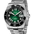 Epos Epos Diver 3504.131.80.33.90  3504.131.80.33.90 механические мужские часы  зеленый циферблат, браслет титановый — вид спереди