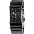 Jacques Lemans Jacques Lemans Classic 1-1941A  1-1941A кварцевые мужские часы  черный циферблат, браслет сталь + керамические вставки — вид спереди
