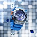 Casio Casio G-Shock GA-100EU-8A2 (GA-100EU-8A2) мужские часы фиолетовый циферблат на запястье