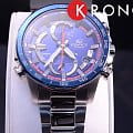 Casio Casio Edifice EQB-900TR-2A кварцевые мужские часы часы крупный план серый циферблата