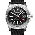 Breitling Breitling Avenger Automatic GMT 43 A32397101B1X1  A32397101B1X1 механические мужские часы черный циферблат, браслет кожаный — вид спереди