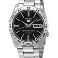 Seiko Seiko Seiko 5 SNKE01K1  SNKE01K1 механические мужские часы черный циферблат, браслет нержавеющая сталь — вид спереди