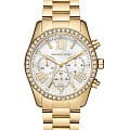 Michael Kors Michael Kors Lexington MK7241  MK7241 кварцевые женские часы серебристый циферблат, браслет сталь c pvd покрытием — вид спереди