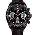 TAG Heuer TAG Heuer Carrera CAV518B.FC6237  CAV518B.FC6237 механические мужские часы черный циферблат, браслет кожаный — вид спереди