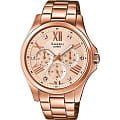 Casio Casio Sheen SHE-3806PG-9A  SHE-3806PG-9A кварцевые женские часы розовый циферблат, браслет  — вид спереди