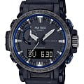 Casio Casio Pro Trek PRW-61FC-1 PRW PRW-61FC-1 кварцевые мужские часы черный циферблат, браслет пластик — вид спереди