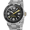 Epos Epos Diver 3441.131.20.55.30  3441.131.20.55.30 механические мужские часы черный циферблат, браслет нержавеющая сталь — вид спереди