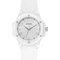 Guess Guess Sport GW0880L3  GW0880L3 кварцевые женские часы белый циферблат, браслет силикон — вид спереди
