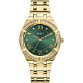 Guess Guess GW0033L8  GW0033L8 кварцевые женские часы  зеленый циферблат, браслет сталь с ip покрытием — вид спереди